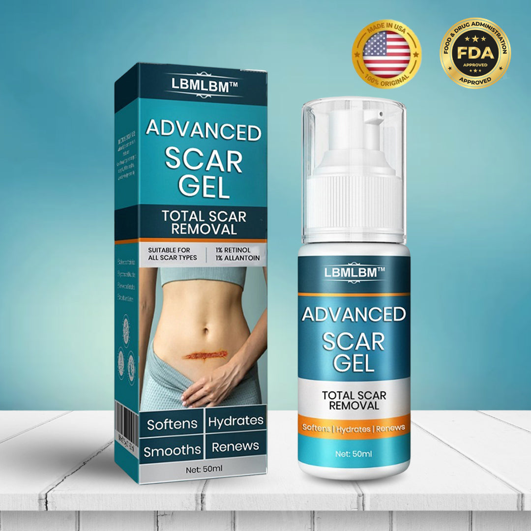 Advanced Medical Grade Silicone Scar Gel - Professional Treatment for C-Section, Surgery, Acne, & Burns (Old & New Scars)
